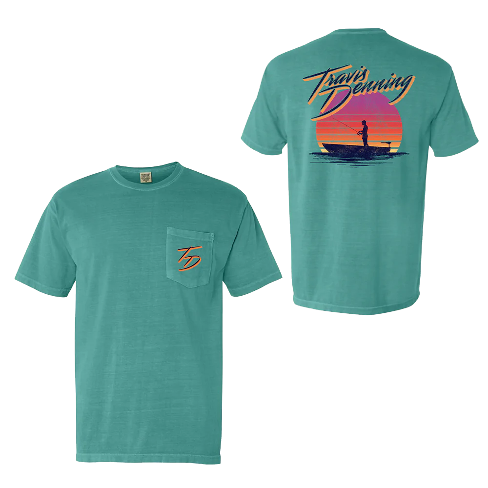 Sunset Fishing T-Shirt - Travis Denning Official Store