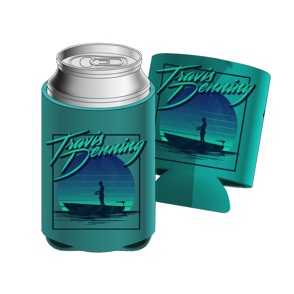 Sunset Fishing Can Insulator - Travis Denning Official Store