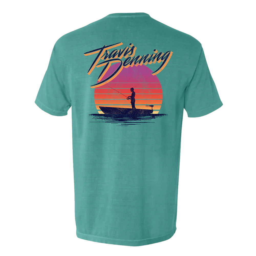 Sunset Fishing T-Shirt Front